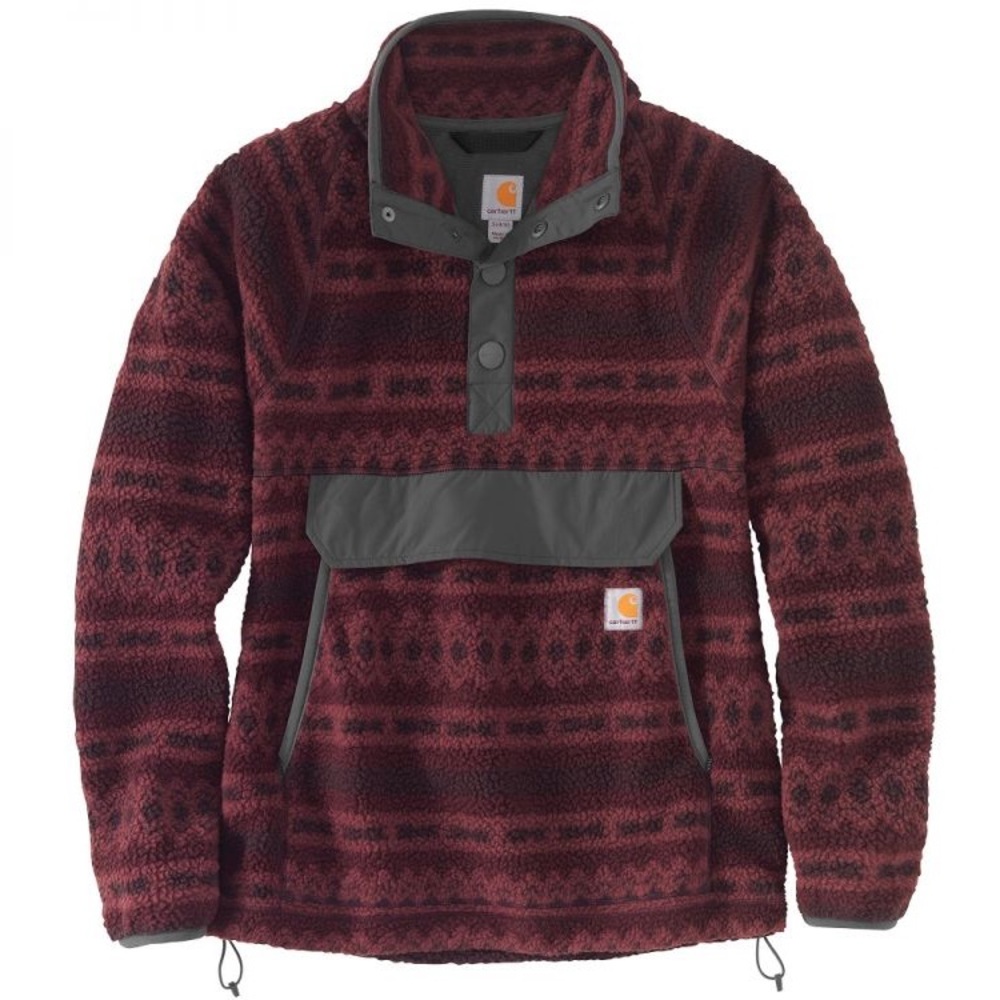 Carhartt Women’s Burgundy Fleece Quarter-Zip